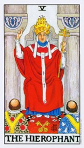 Tarotkaarten De Hogepriester